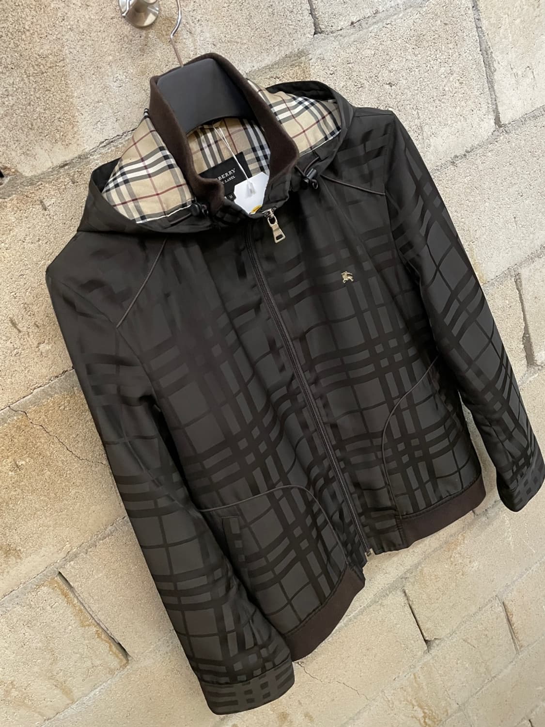 버버리 블랙 라벨 노바 체크 블루종 상품이미지3