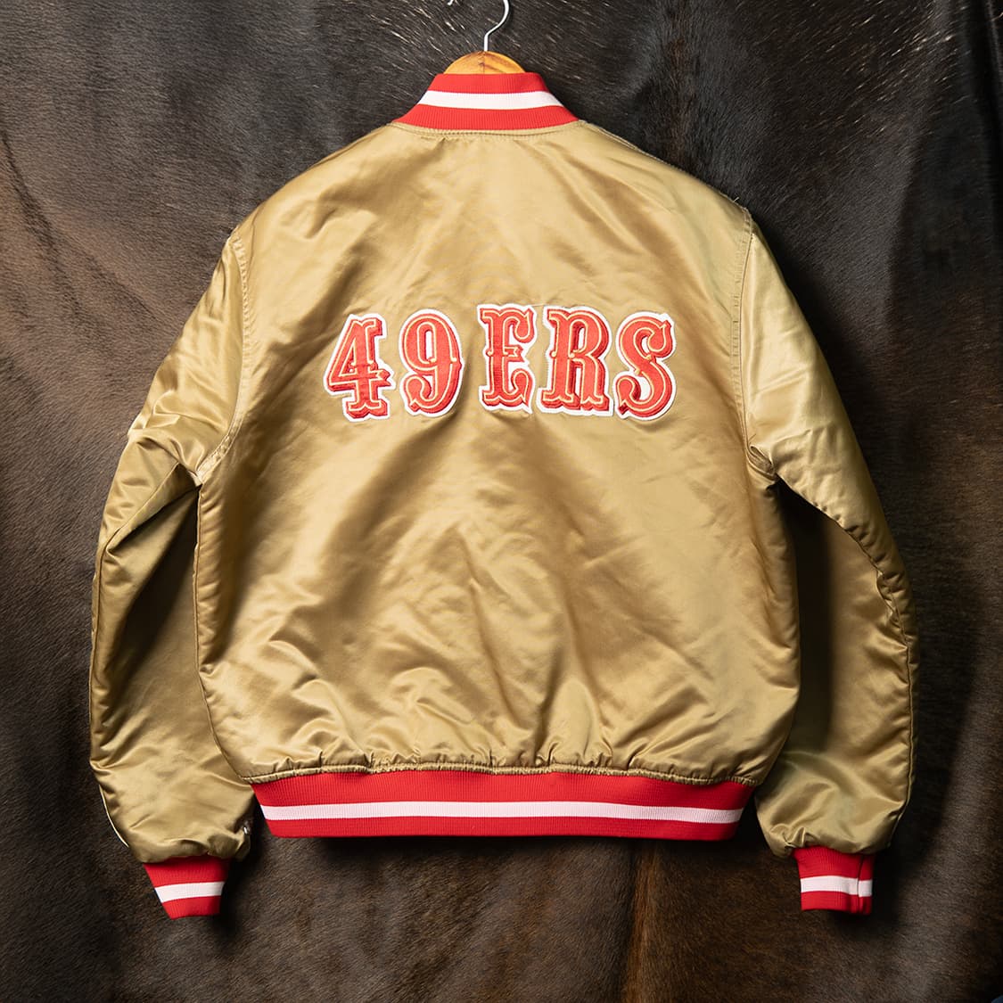 [105] 90s 스타터 USA 메이드 샌프란시스코 49ers 사틴 점퍼 상품이미지5