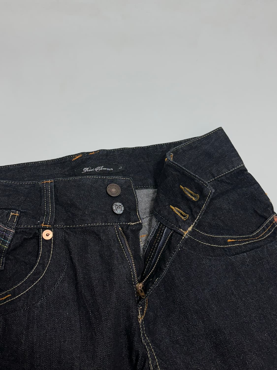 Root Three Style y2k denim pants 일본빈티지 상품이미지4