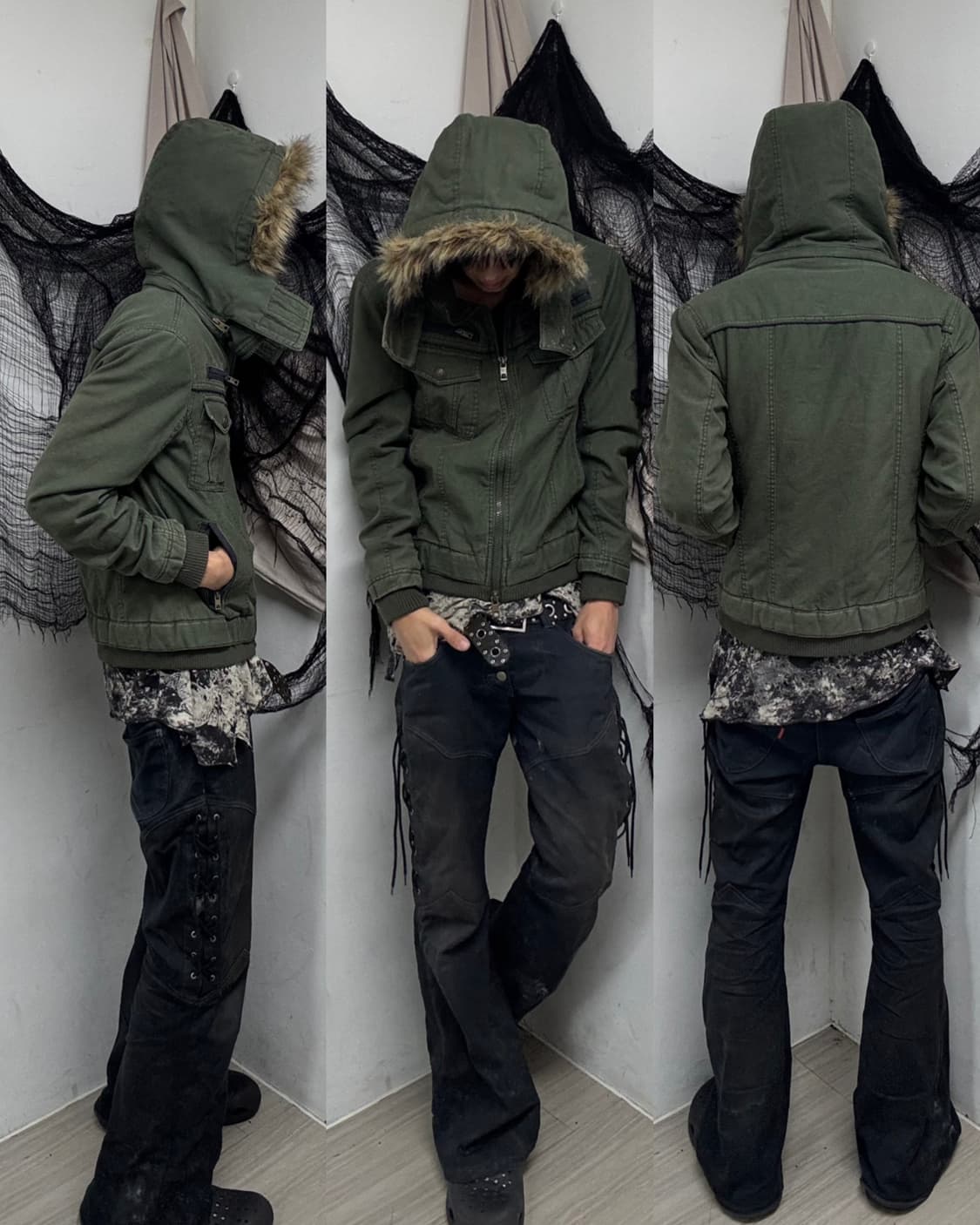 [JUDE BLOOM]Grunge Gimmick Fur Jacket 상품이미지1