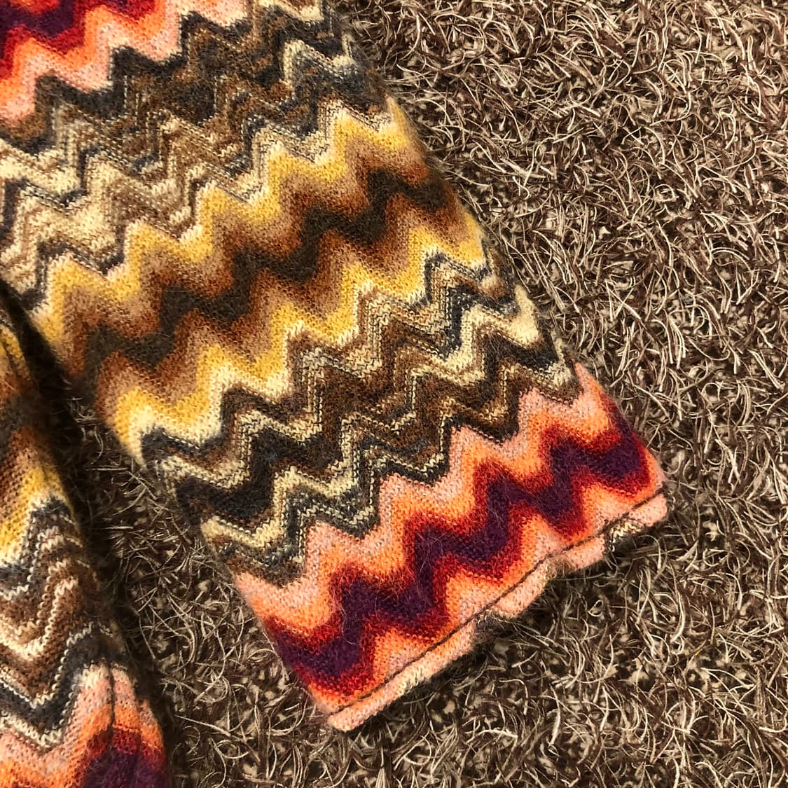 미쏘니 모헤어 멀티컬러 울 패턴 자켓 상품이미지3