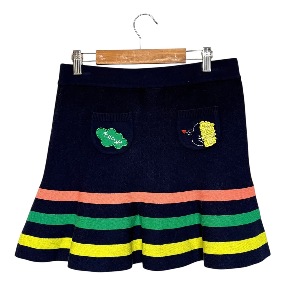 3657 까스텔바작 네이비 니트 골프스커트 상품이미지3