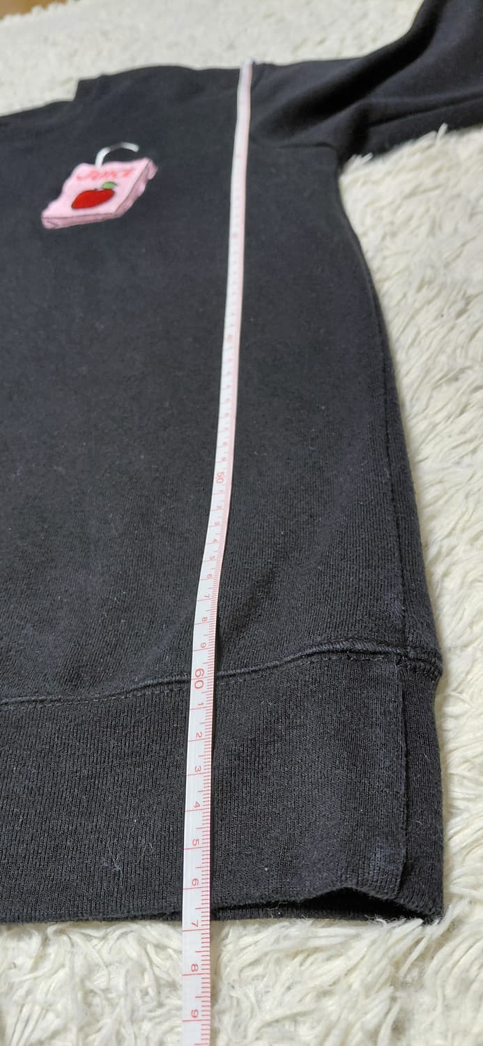 일본 그라니프 Graniph 검정 자수 맨투맨 L 상품이미지8