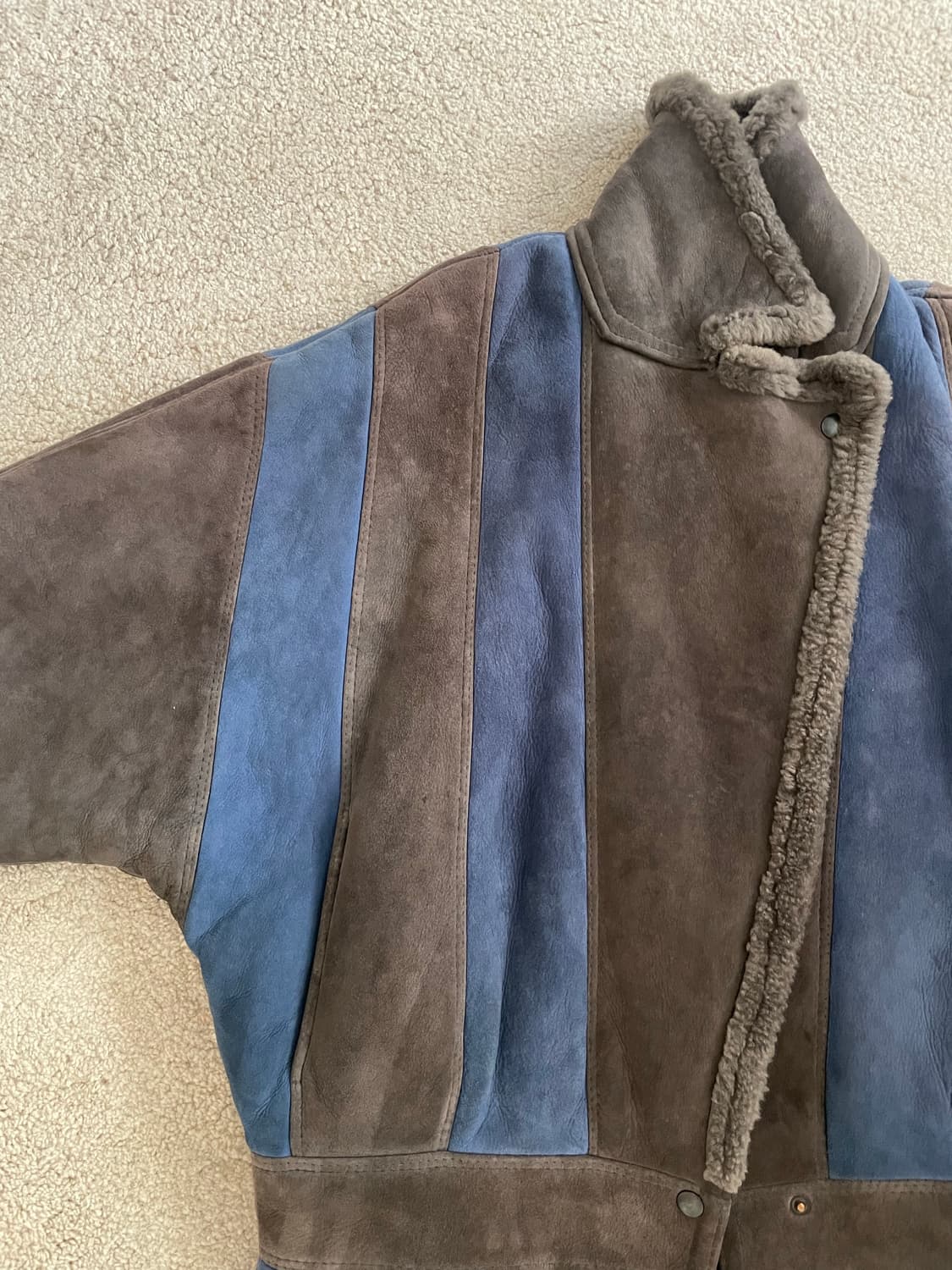 vintage France shearling mouton coat 상품이미지4