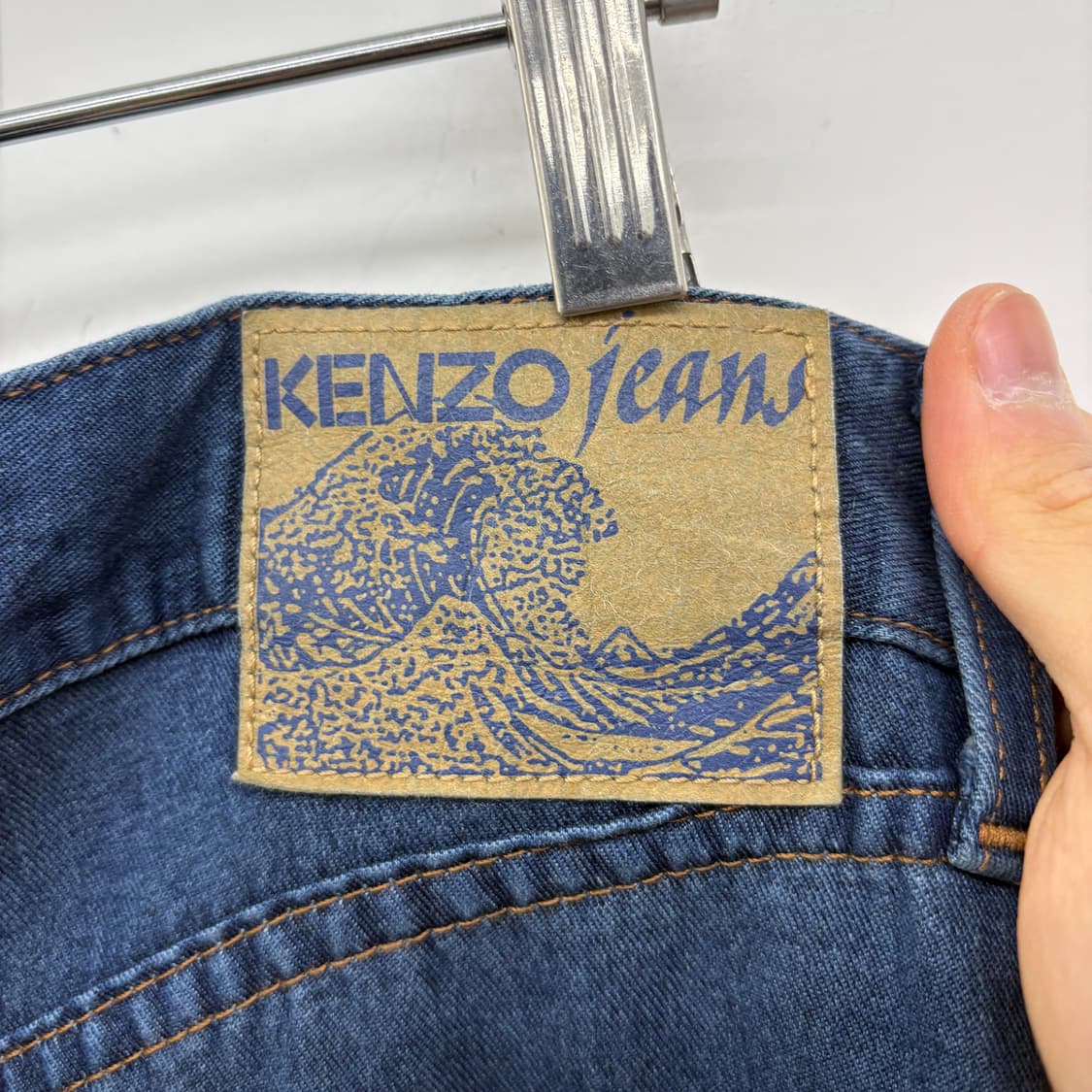 겐조 진청색 데님 청바지 허리34in 상품이미지4