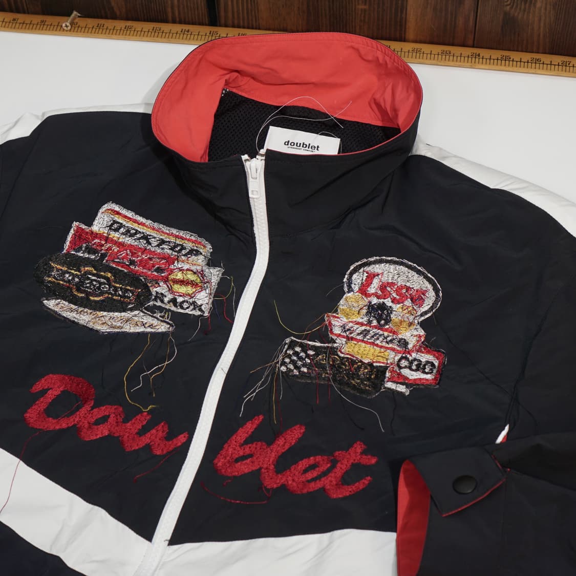 더블렛 자수 패치워크 트랙 자켓 상품이미지8