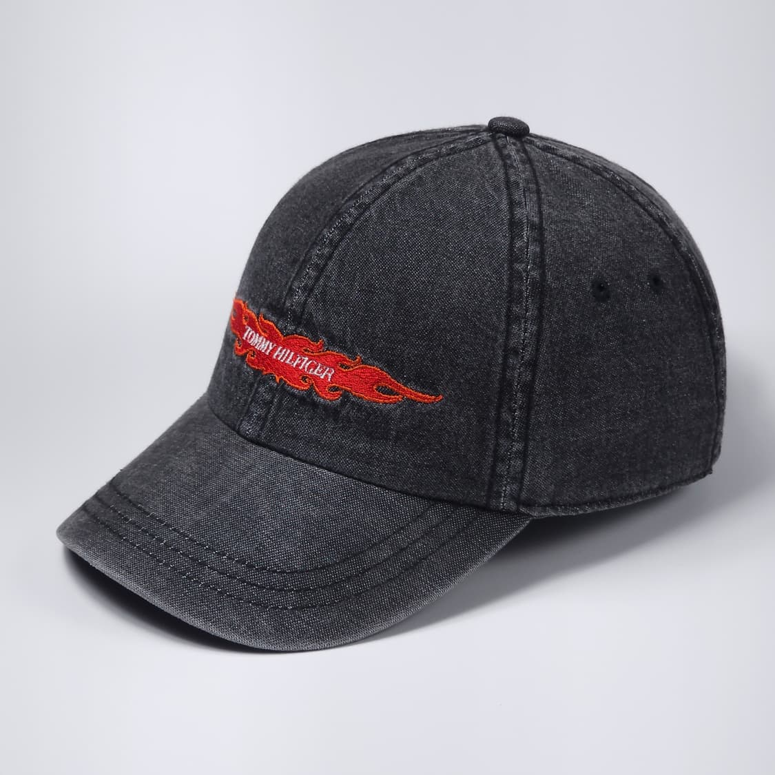 타미힐피거 흑청 빈티지 볼캡 모자 상품이미지2