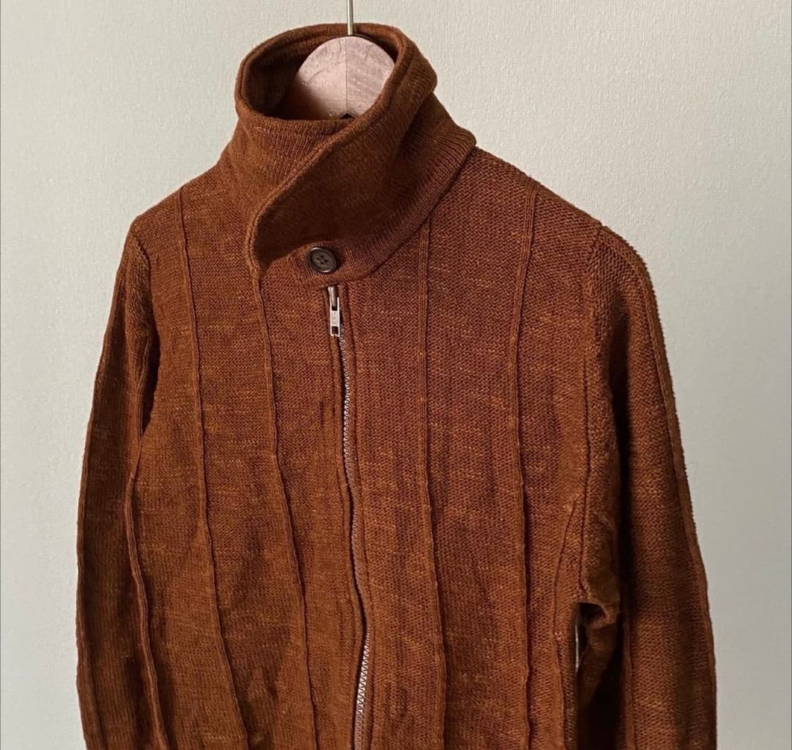 Corsini 브라운 니트 집업 가디건 상품이미지3