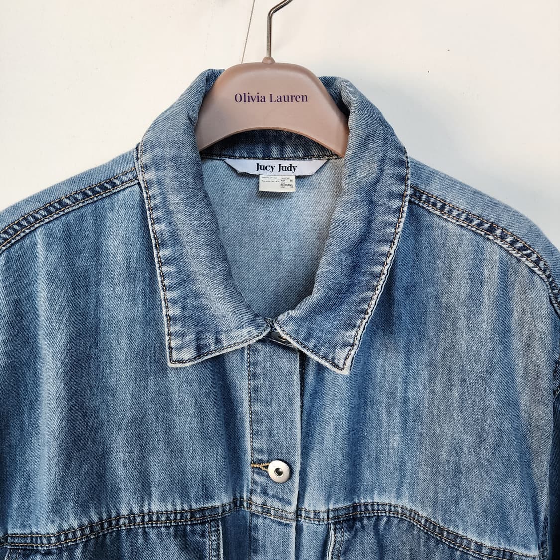 쥬시주디 데님 반팔 롱 원피스 상품이미지2