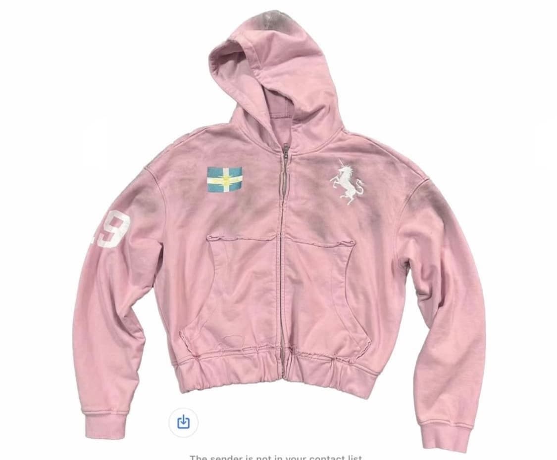 Playboi Carti Dust Wash Pink Zip Hoddie 상품이미지1