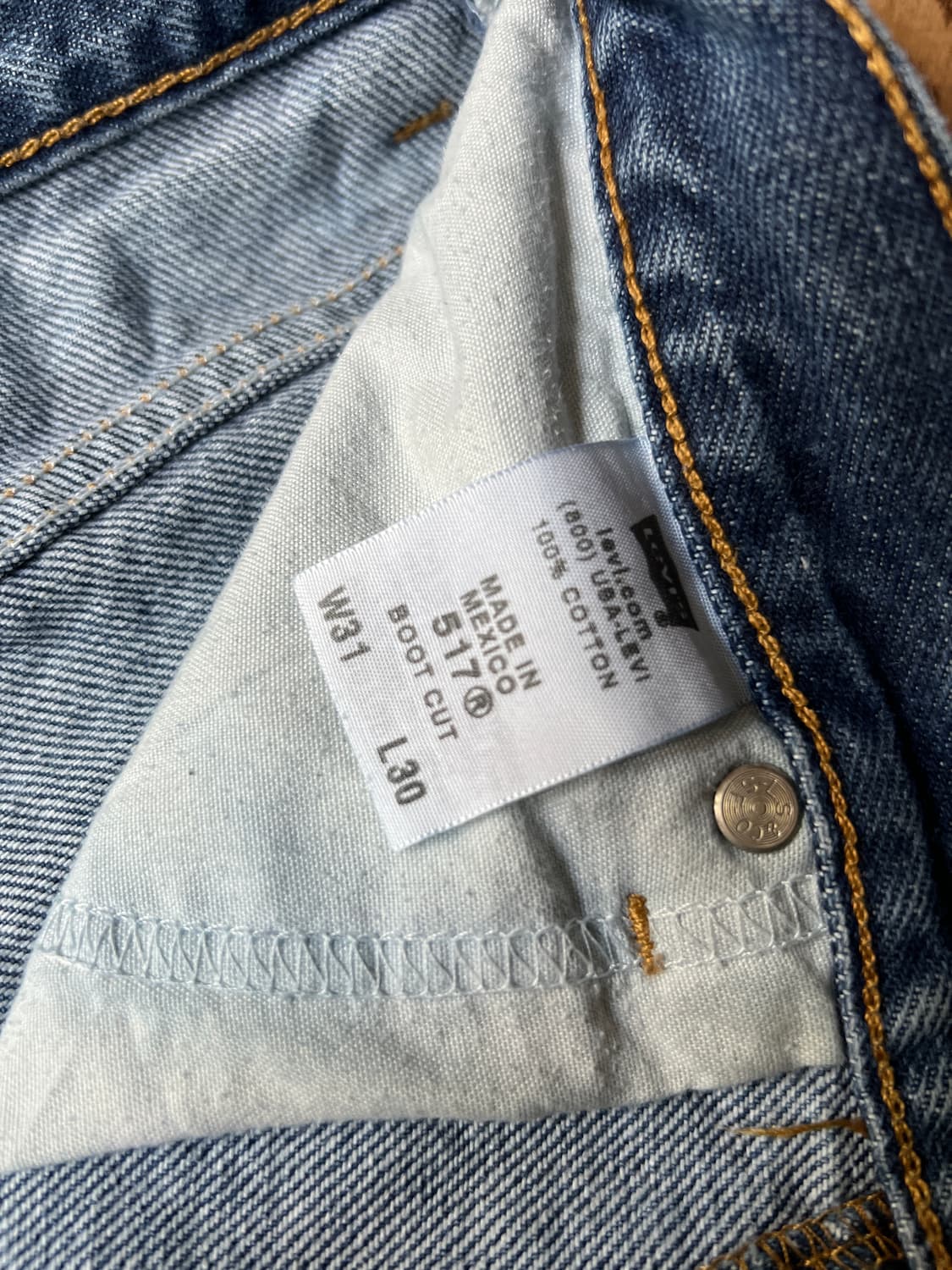 [31]00's 리바이스 USA 517 멕시코제 플레어 데님 팬츠 상품이미지4