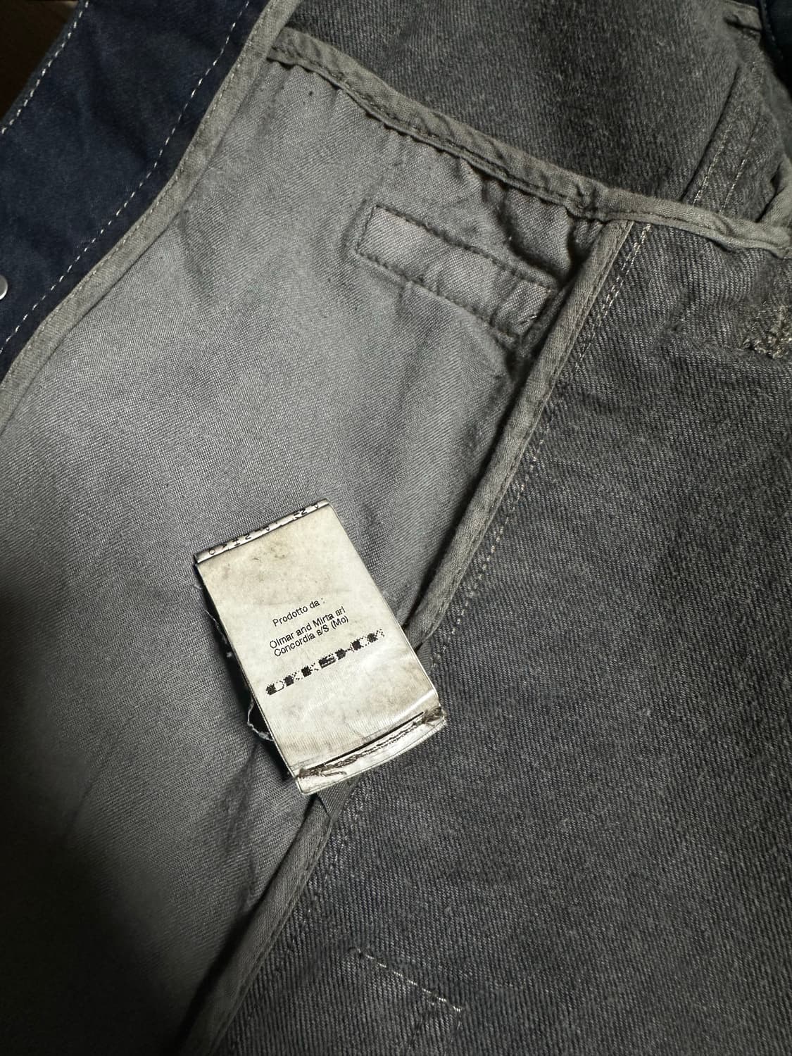 Rick Ownes 블루블랙 워시드 데님 자켓 상품이미지5