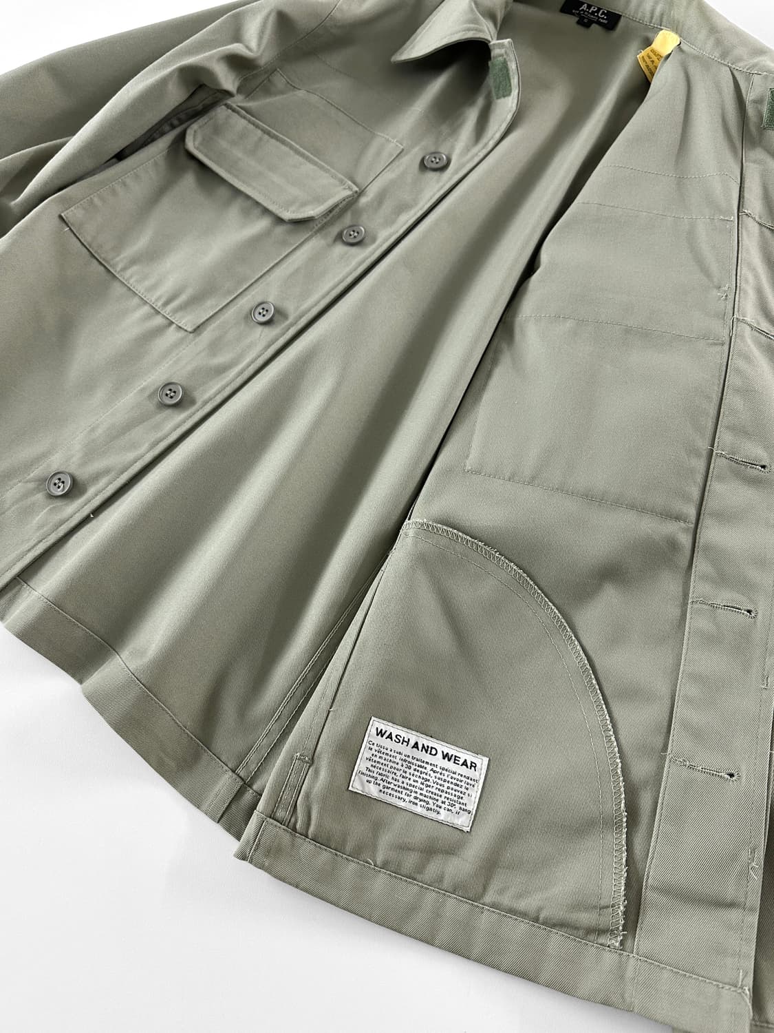 90s 빈티지 A.P.C 밀리터리 셔츠 자켓 상품이미지6
