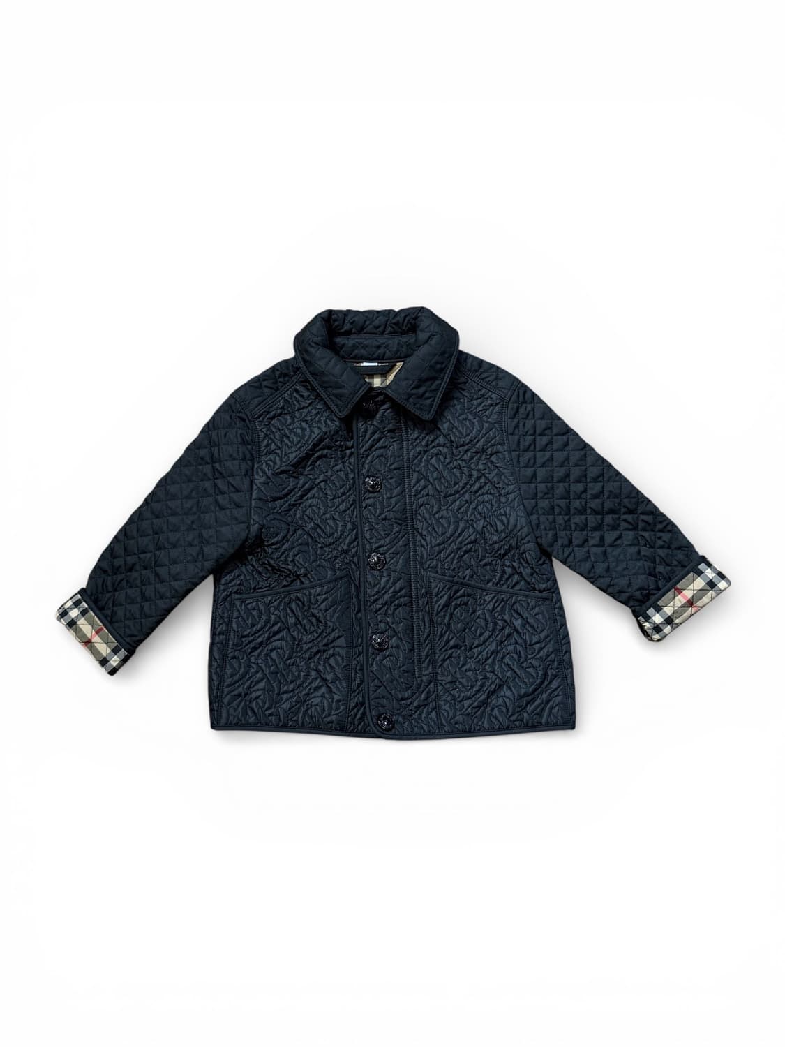 버버리 키즈 모노그램 퀼팅 패널 자켓 상품이미지1