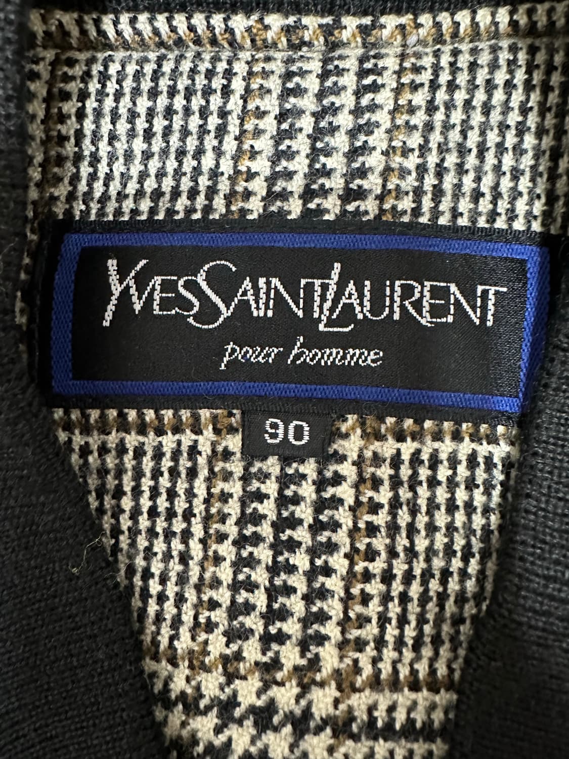 YSL 입생로랑 글렌 체크 블루종 자켓 상품이미지4