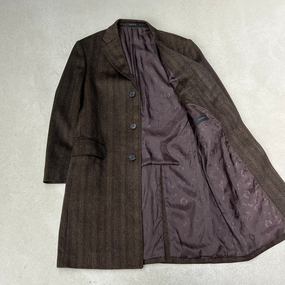 니나리치 헤링본 울코트 s09692 상품이미지3