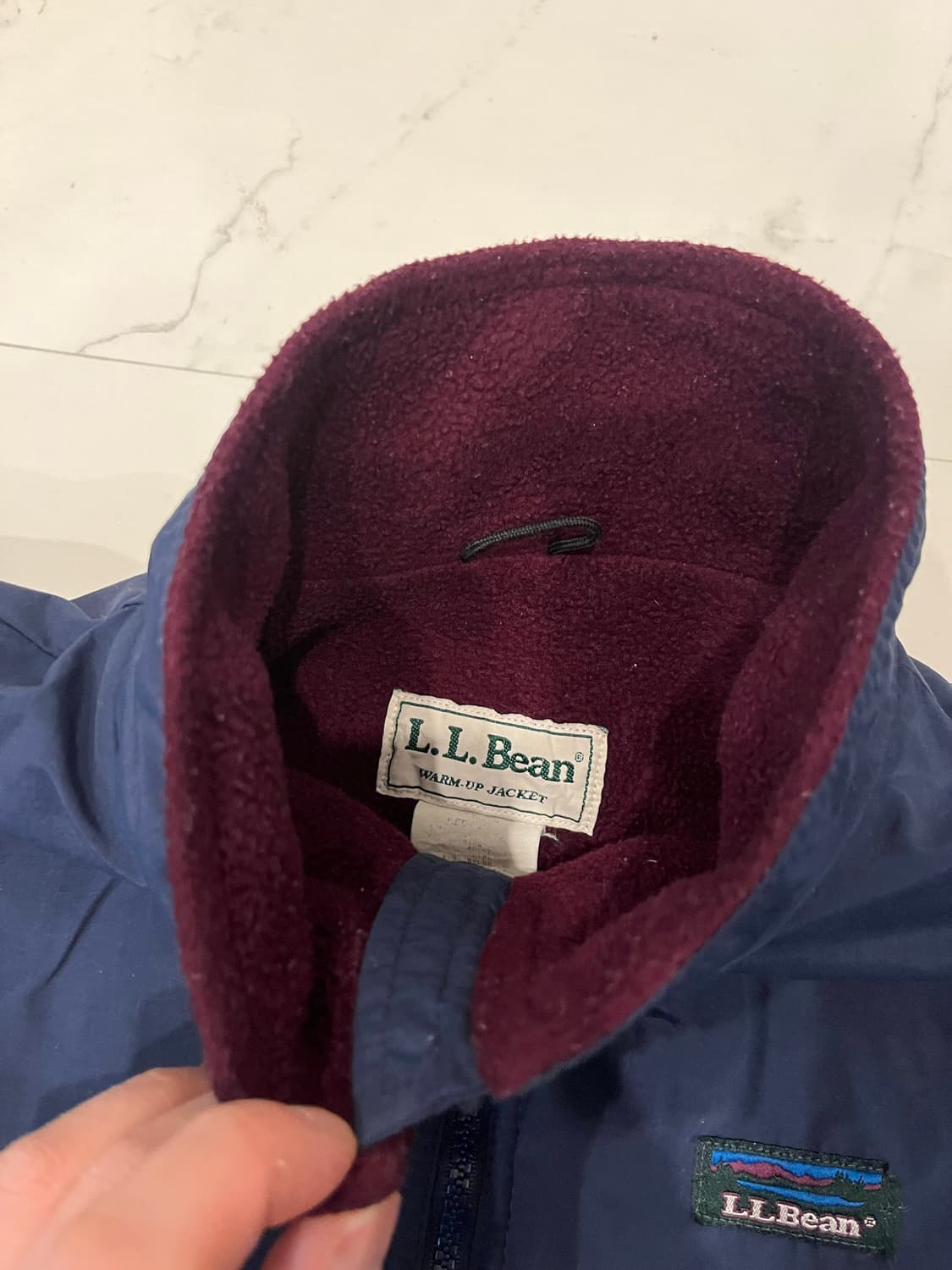 엘엘빈웜업자켓 네이비 빈티지 상품이미지3