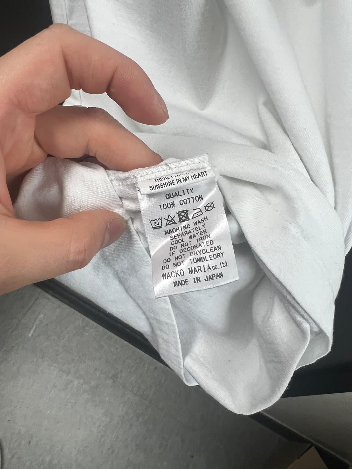 와코마리아 워시드 헤비웨이트 크루넥 티셔츠 L 23ss 상품이미지8