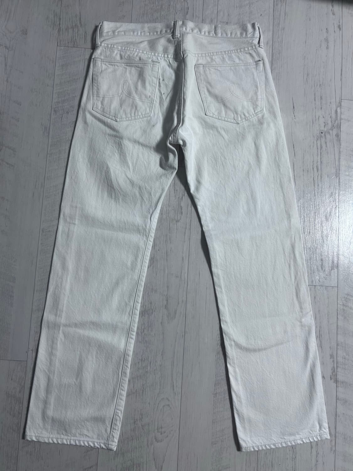 RRL 스트레이트 레그 핏 내추럴 / 화이트 데님 팬츠 32x30 상품이미지2