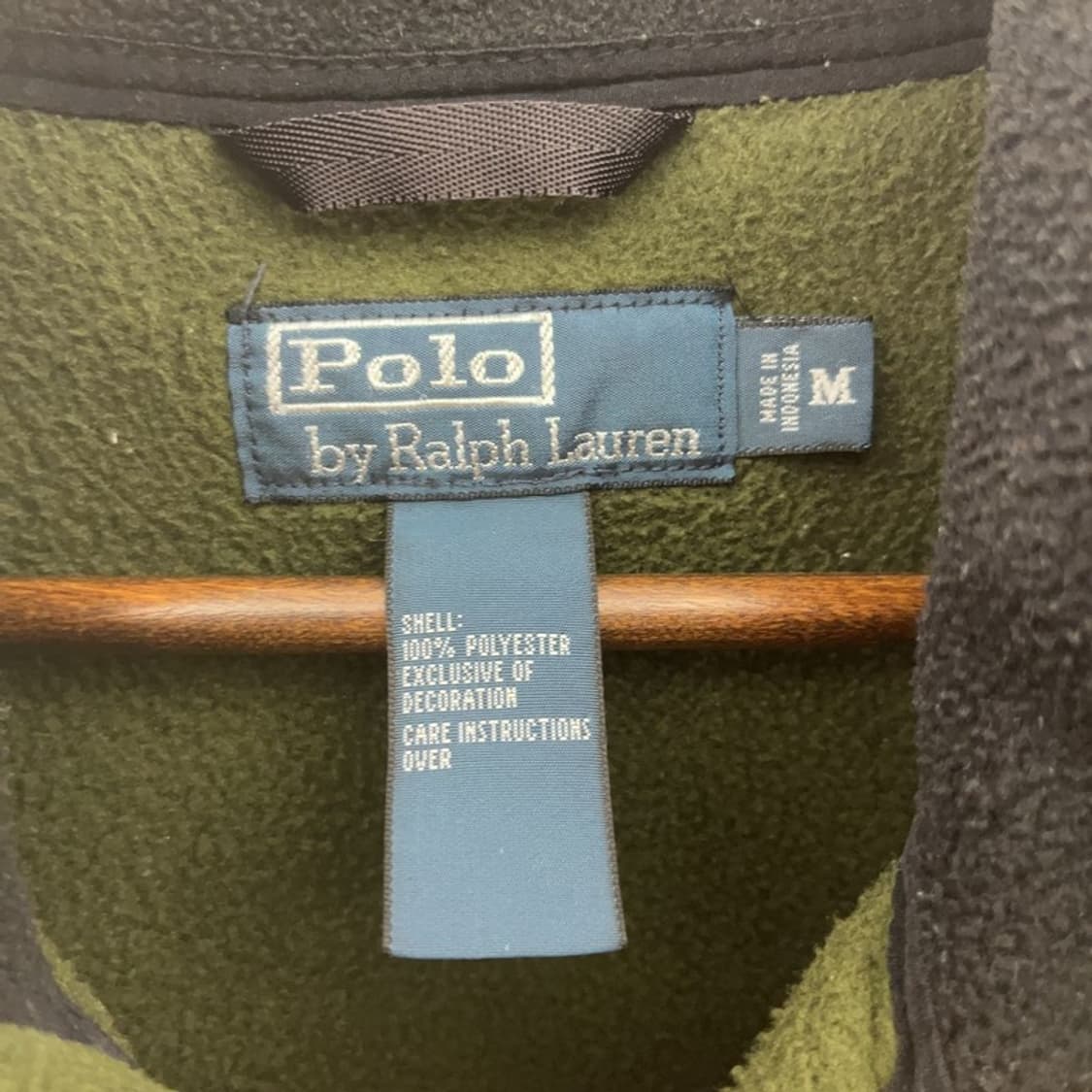 폴로 랄프로렌 폴라텍 레트로 말차 딥카키 배색 후리스 M C07288 상품이미지5