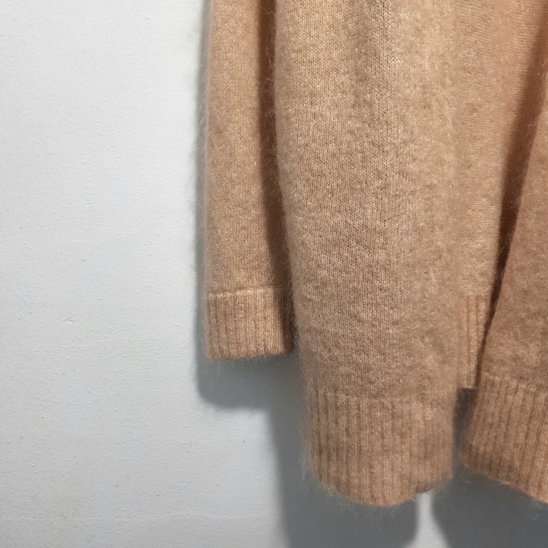 여성 S) 아크네 스튜디오 라야 모헤어 오버핏 니트 오픈 롱 가디건 상품이미지6