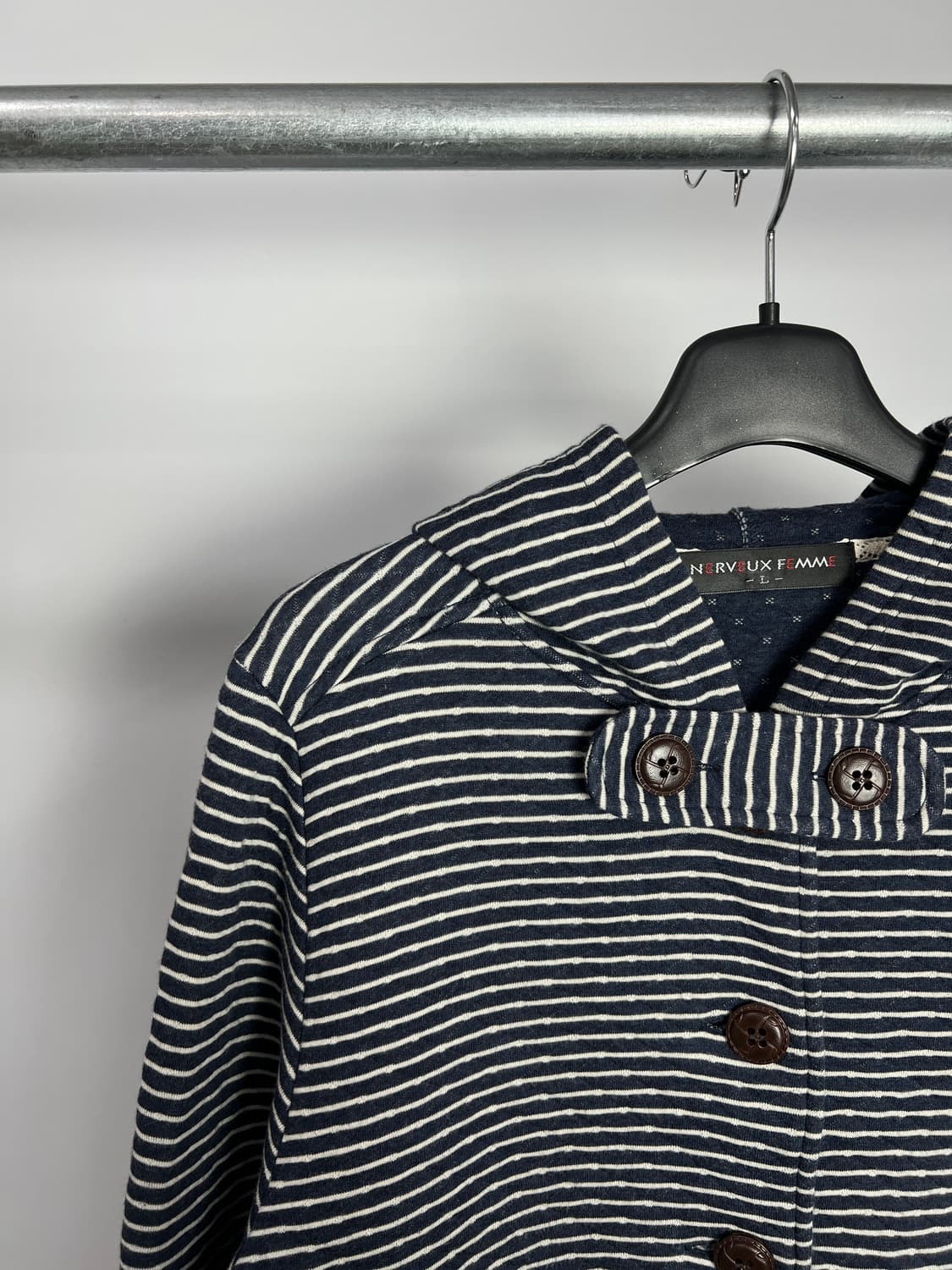 NERVEUX FEMME 스트라이프 후드 자켓 상품이미지2