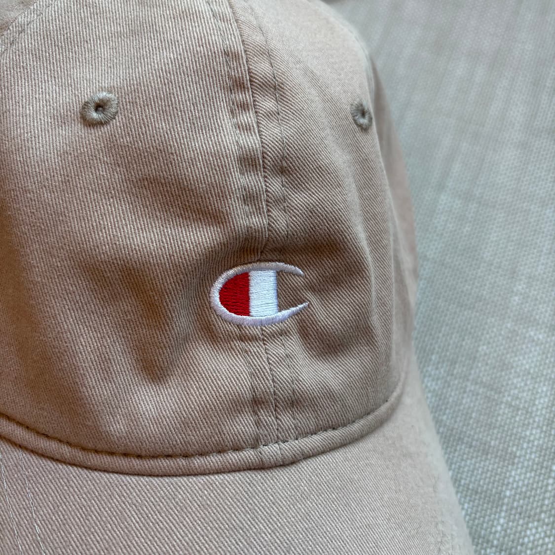챔피온 c로고 코튼트윌 베이지 볼캡 (남녀공용) 상품이미지9
