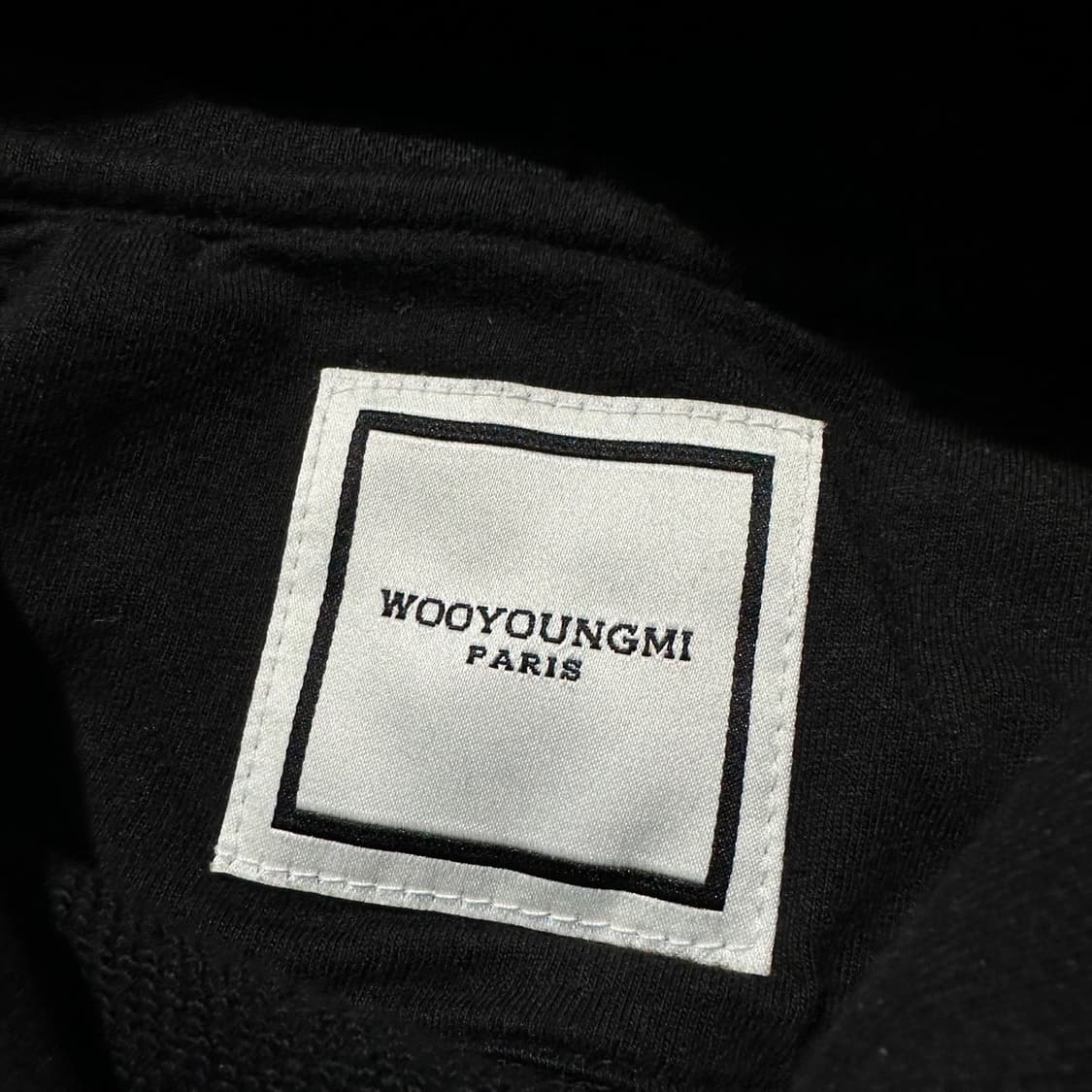 우영미 백로고 후드 블랙 상품이미지5