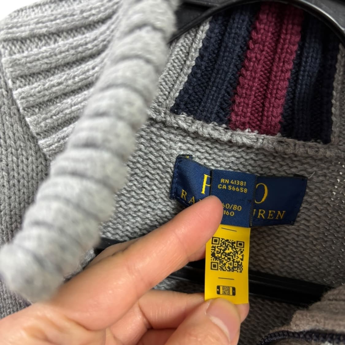 폴로랄프로렌 큐알인증 니트집업 상품이미지6