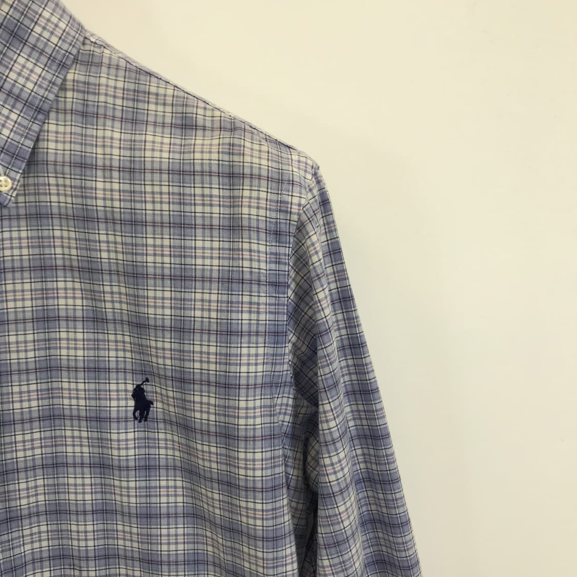 폴로 랄프로렌 체크셔츠 퍼플블루 [s/p] 상품이미지2