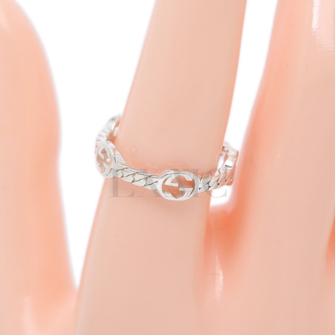 구찌 실버링 인터로킹 GG 실버반지 19호 661523 상품이미지5