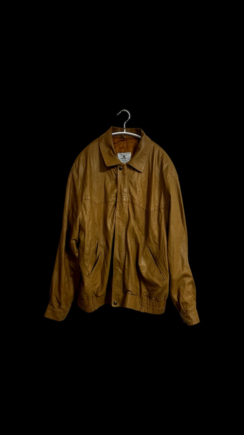 VTG 이태리 레더 봄버 자켓 상품이미지1