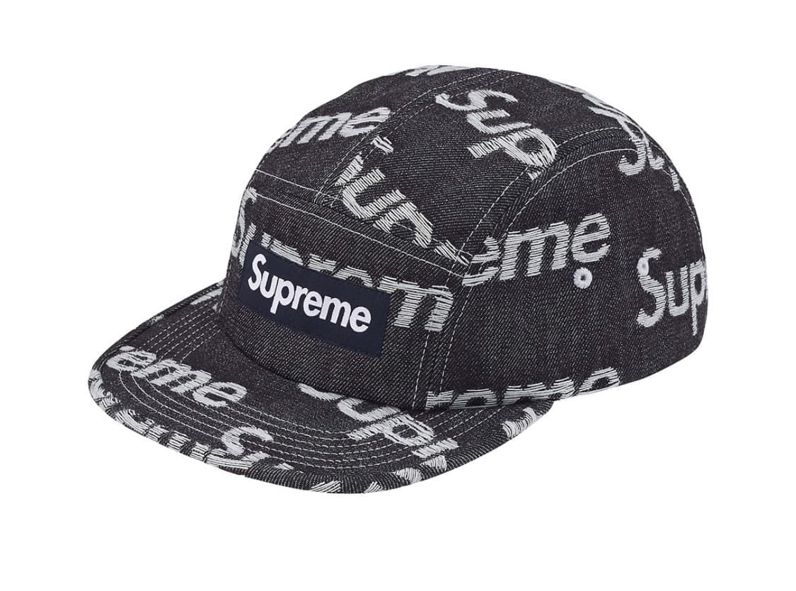 슈프림 자카드 로고 데님 캠프캡 상품이미지1