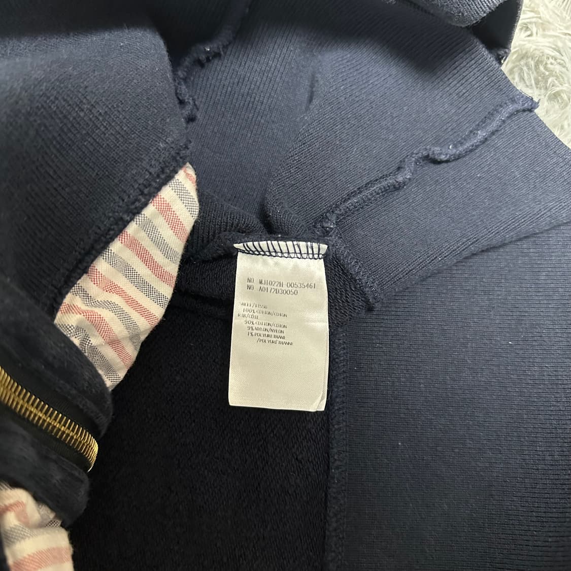 [A급/정품] 톰브라운 네이비 사선 후드집업 상품이미지5