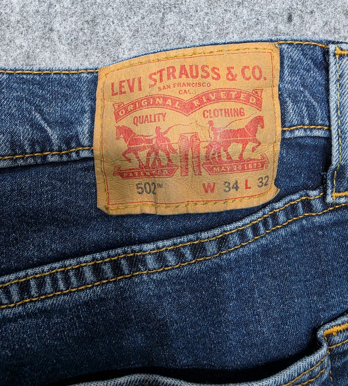 리바이스 502 테이퍼드 진 데님팬츠 청바지 34 x 32 상품이미지8