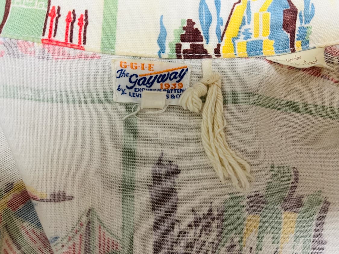 [S] 1930s 리바이스 빈티지 클로딩 X 게이웨이 수베니어 셔츠 상품이미지5