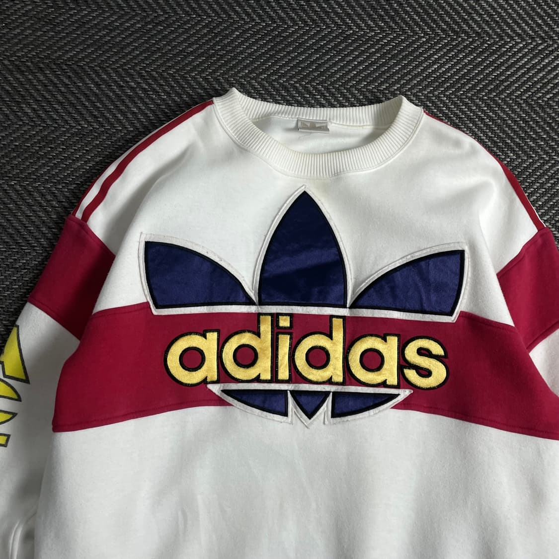 90s 아디다스 빅로고 레트로 박시핏 스웻 셔츠o 3842 상품이미지4