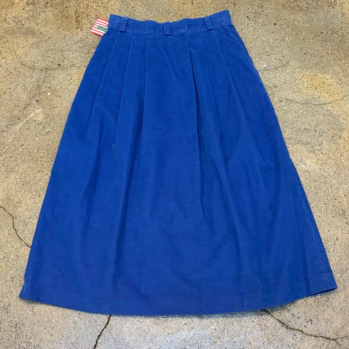 90s Made in USA 빈티지 엘엘빈 코듀로이 골덴 A라인 스커트 상품이미지5