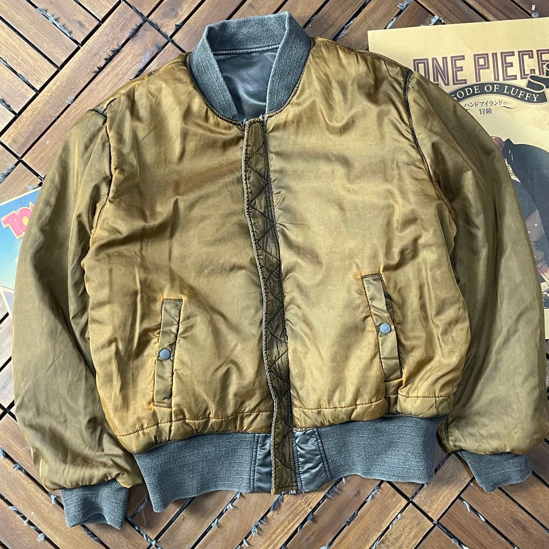 [XL]알파인더스트리 MA-1 레귤러 건 메탈 자켓 상품이미지8