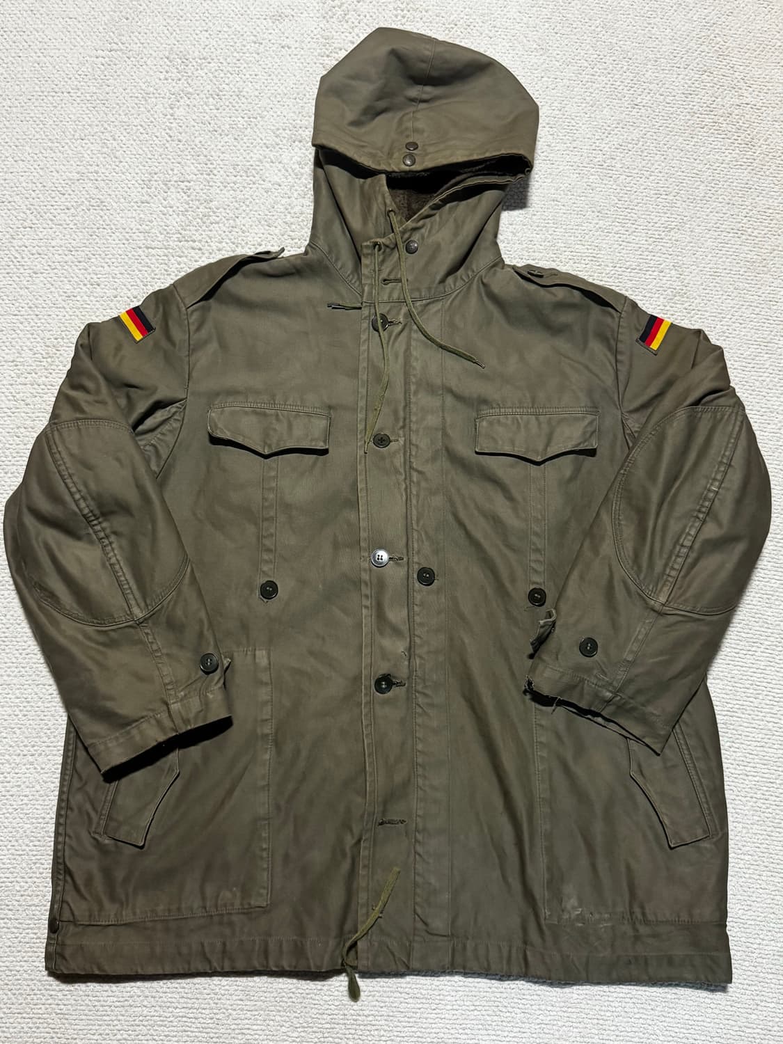 80s 독일군 오리지널 필드파카 밀리터리 자켓 L~XL 상품이미지2