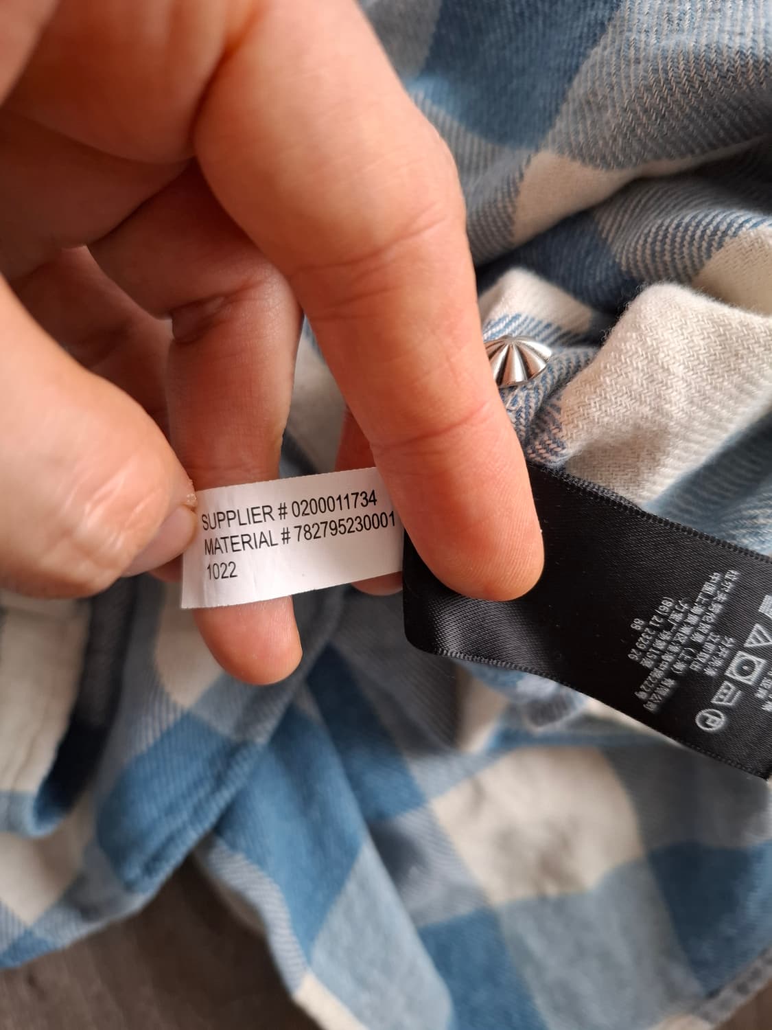 L 더블알엘 플래드 트윌 웨스턴 셔츠 체크 남방 블루 화이트 상품이미지6