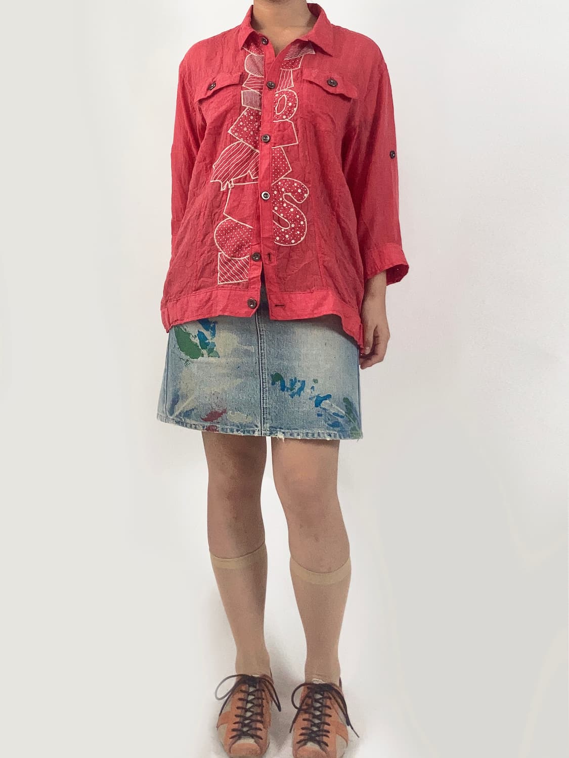 dmingo 도밍고 painting skirt 상품이미지7
