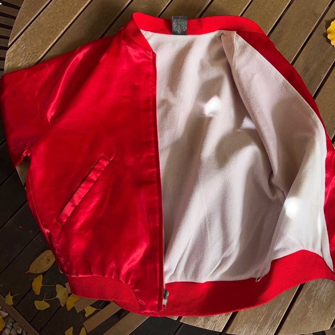 70~80s USA 아리스토 잭 Aristo Jac 새틴 봄버 자켓 상품이미지9