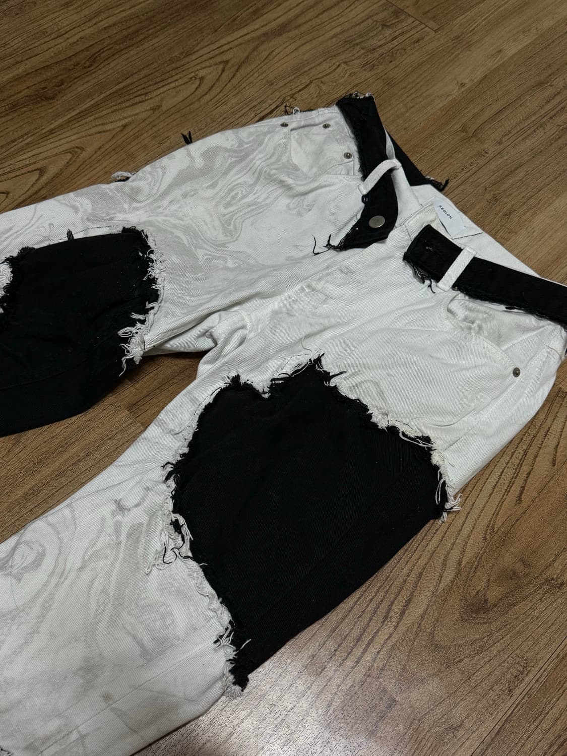 Region mixed color block pants 상품이미지2
