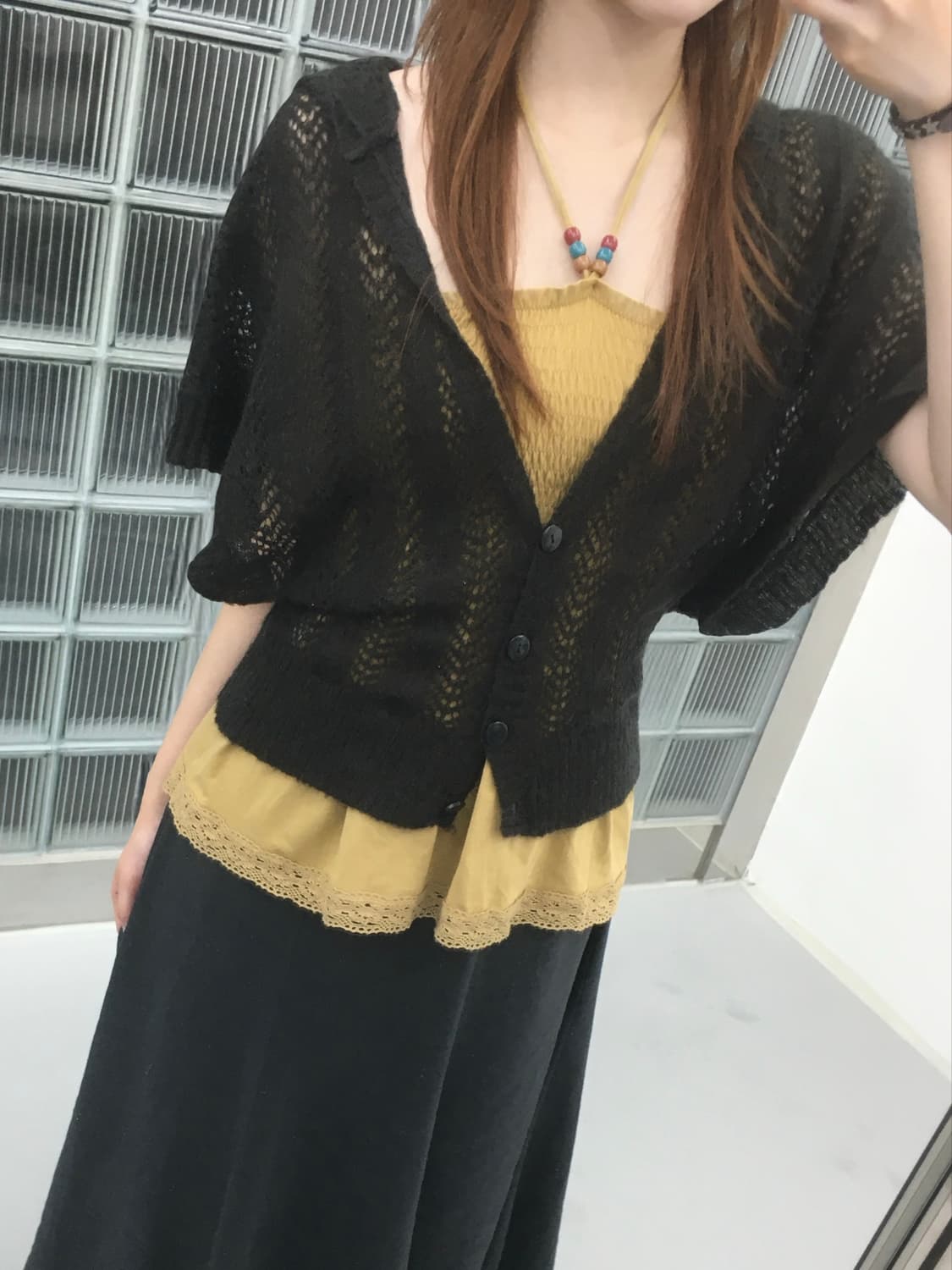 Smocked Halterneck Top 상품이미지4