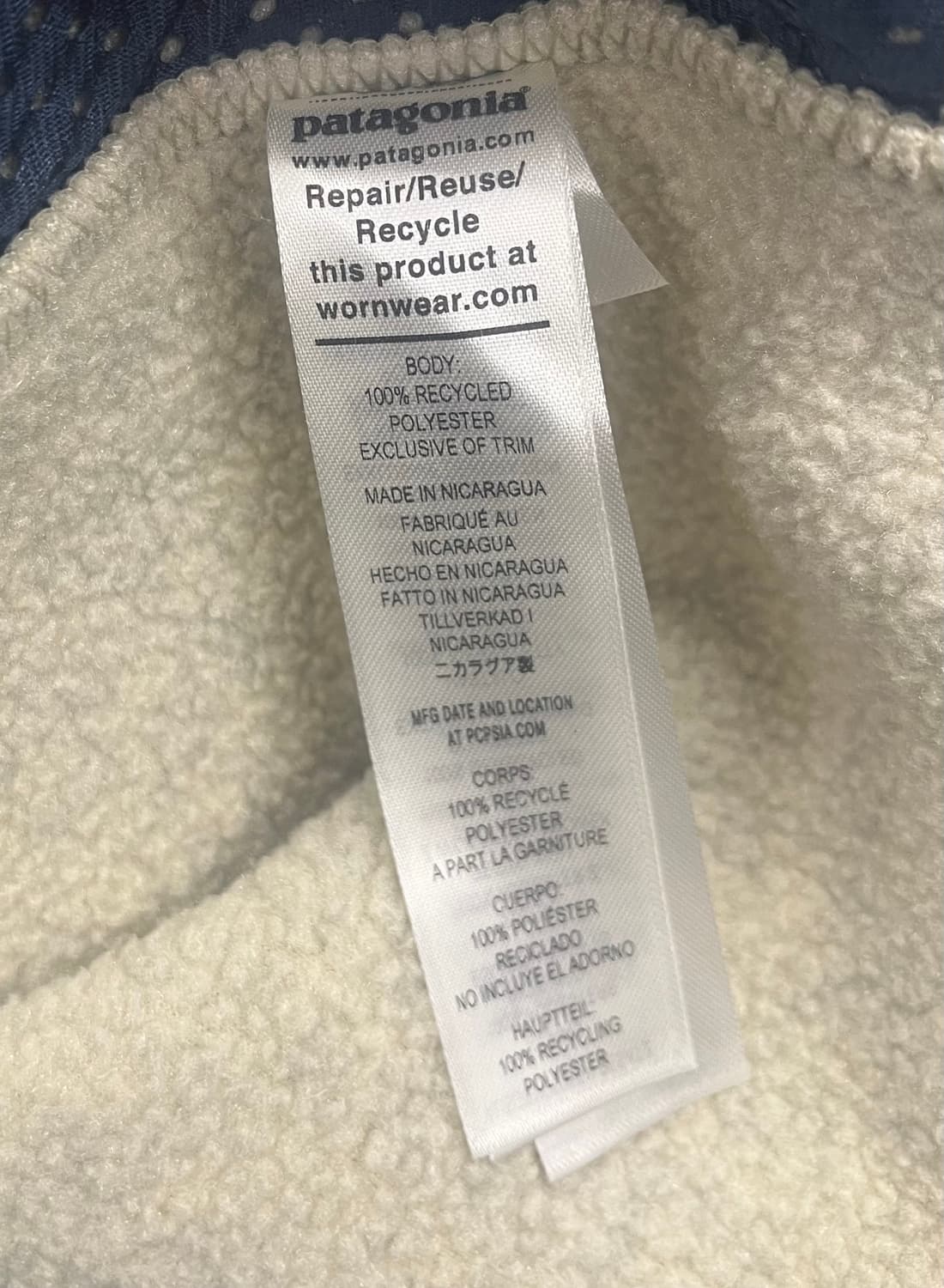 파타고니아 신칠라 플리스 자켓 아이보리 상품이미지8