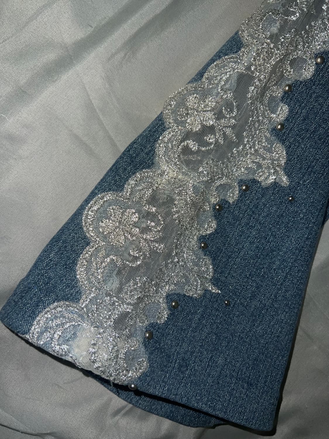 ✨vintage lace denim pants 레이스 부츠컷바지 y2k✨ 상품이미지6