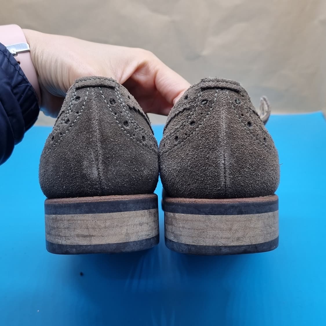 지오지아 스웨이드 남성구두270 상품이미지4