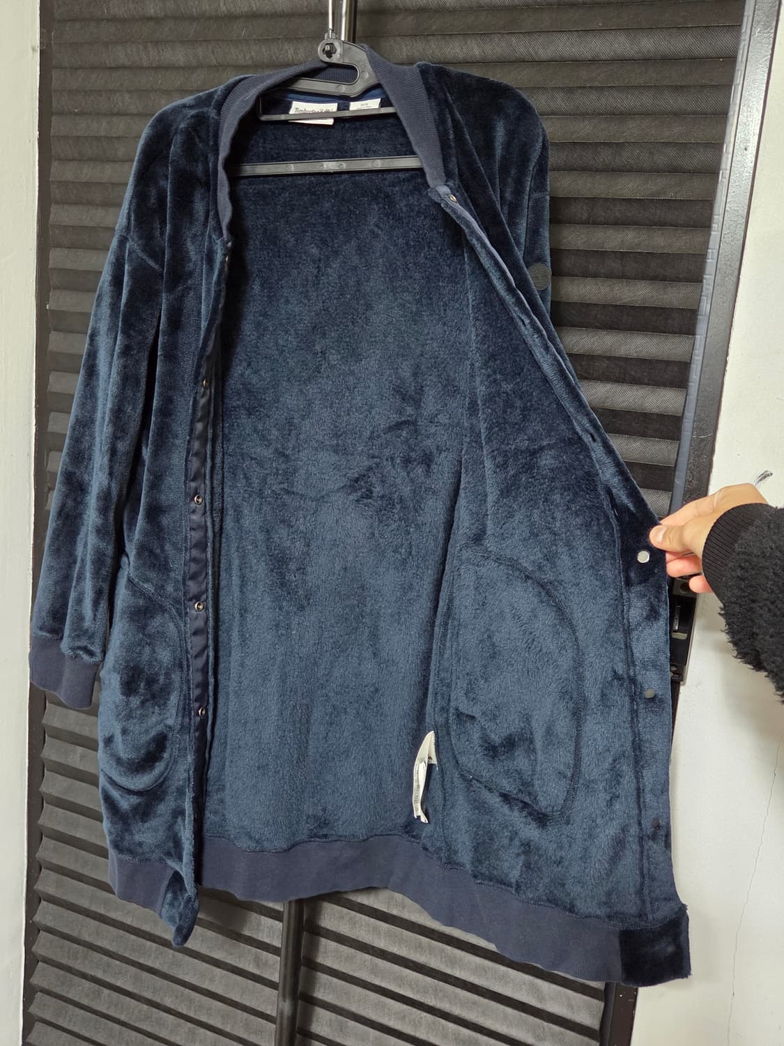 [팀버랜드] 플리스 벨벳 롱자켓 판매합니다. 상품이미지5