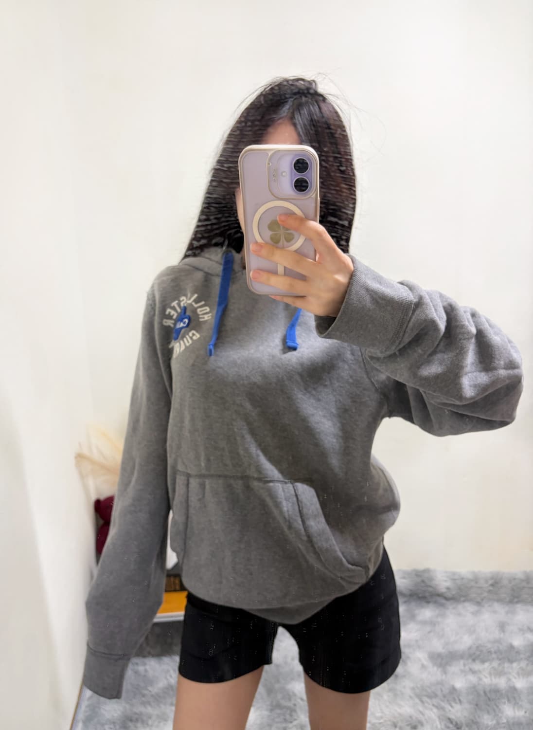 홀리스터 y2k 코튼 혼방 후드티(xl) 상품이미지1